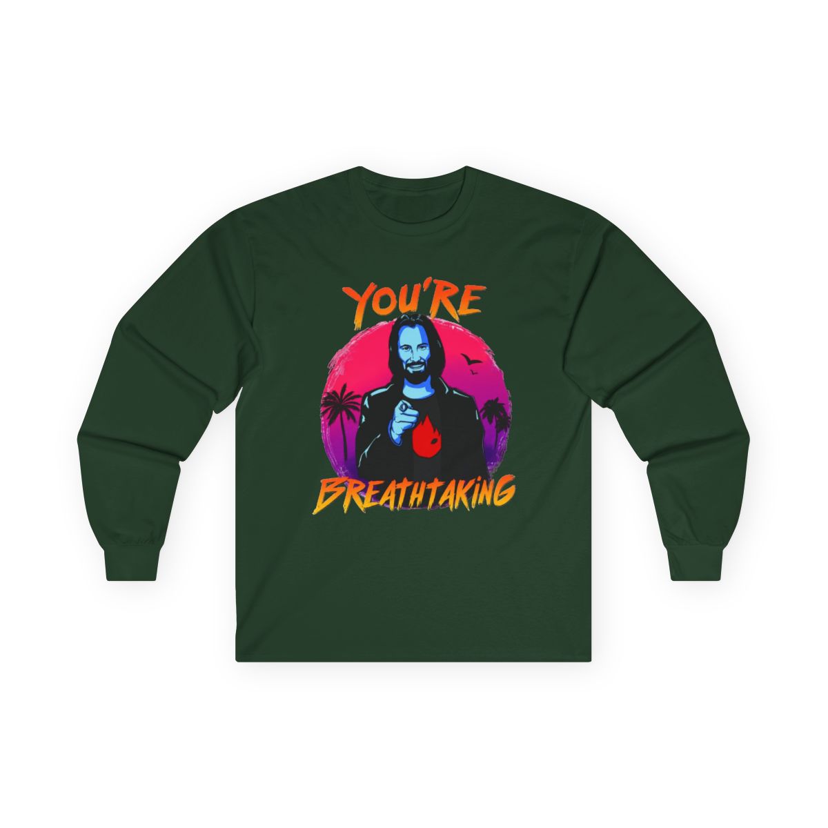 Keanu Reeves You're Breathtaking T-Shirt, Long Sleeve, long sleeve, and